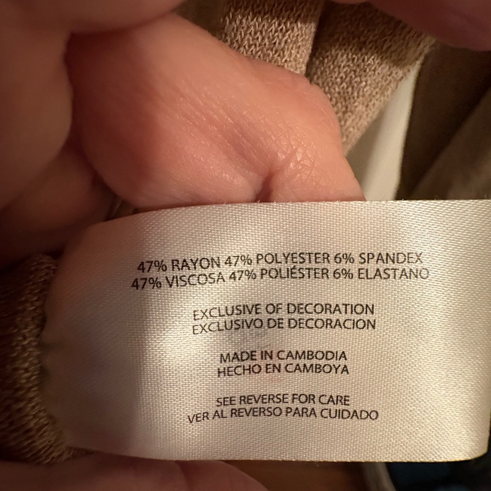 Banana Republic Beige Knit Top, Size S - Picture 4 of 5